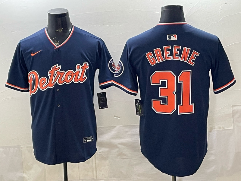 Men Detroit Tigers #31 Greene blue Game Nike MLB Jersey 20260402001